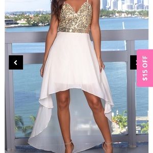 NWT High Low Sequined Dress